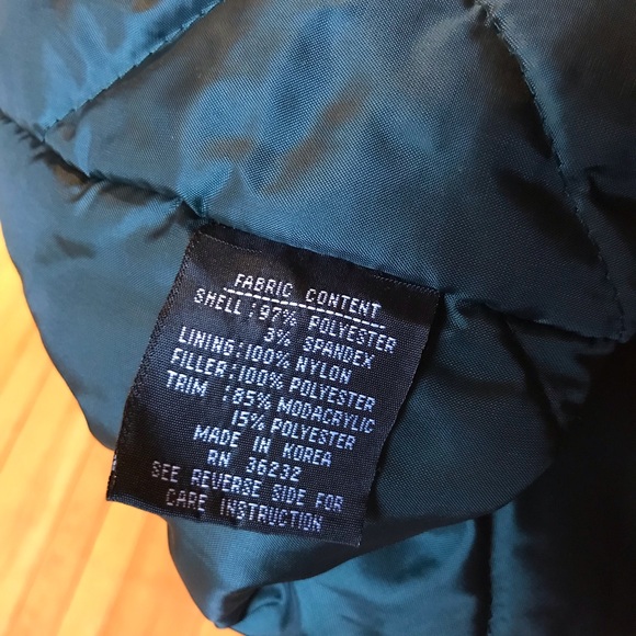 suede winter coat with faux fur trim - Picture 6 of 8